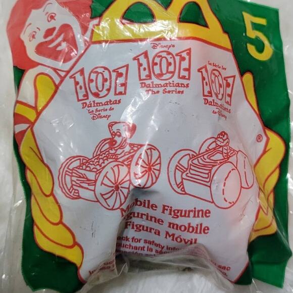 1997 McDonalds Disneys 101 Dalmatians Mobile Figurine 5 New in Package - Picture 1 of 2